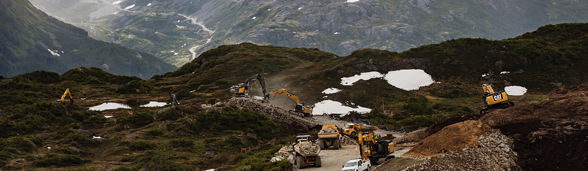 Crews completing construction activities at Cable Crane Hill