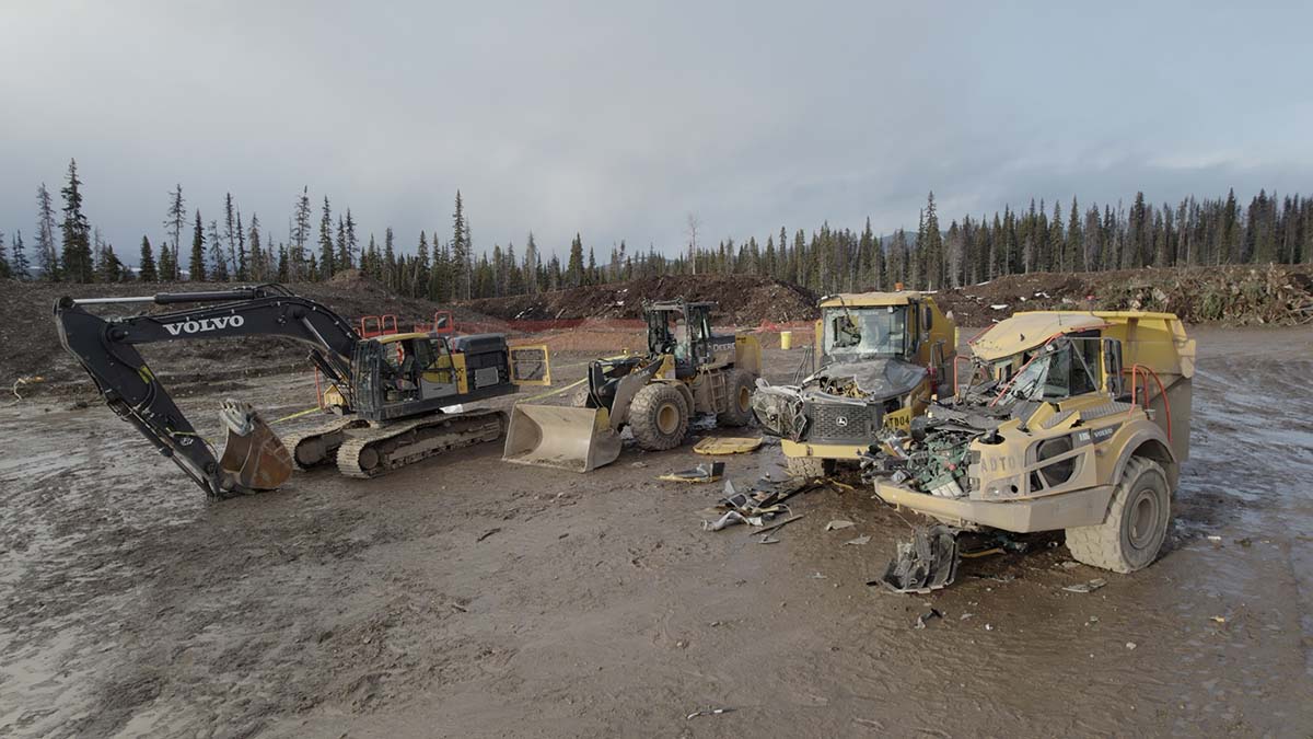 Damage at construction site