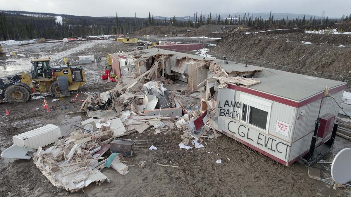 Damage to CGL construction site