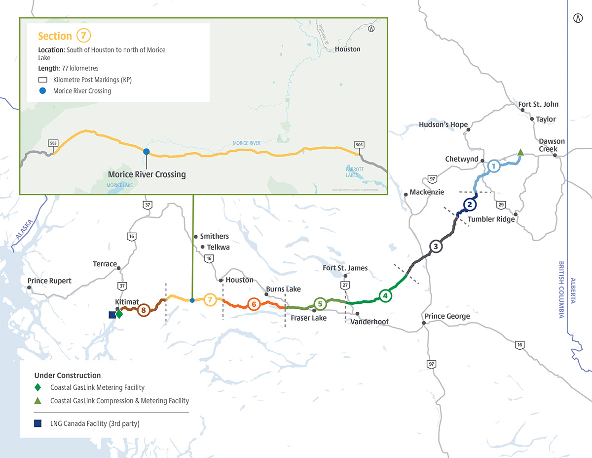 Morice River Map