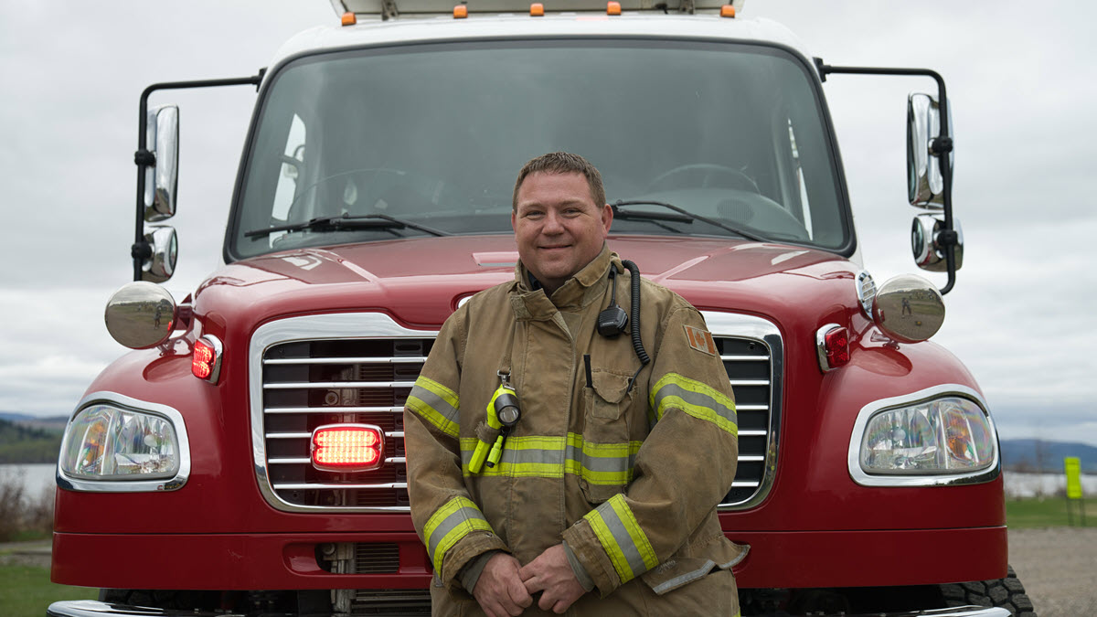 Fireman at Fraser Lake Fire Department